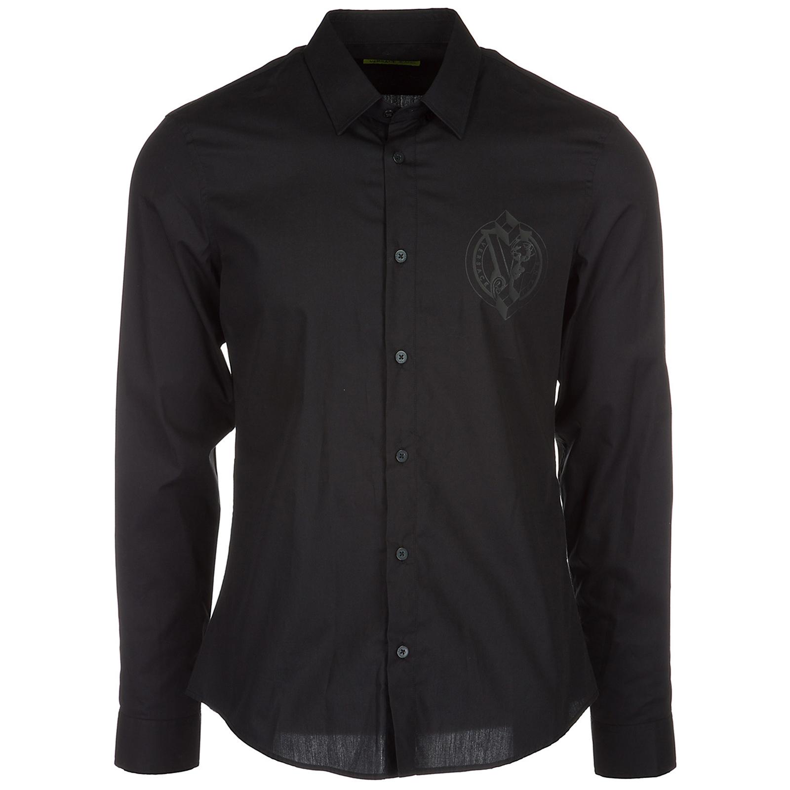 versace black dress shirt