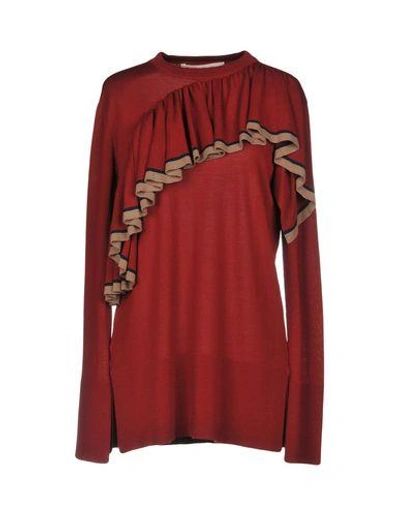 Shop Marni Sweater In Maroon