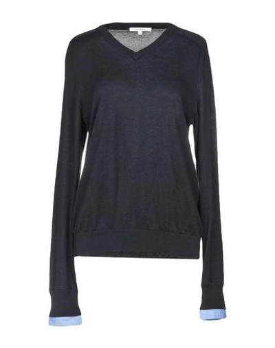 Shop Carven Sweater In Dark Blue
