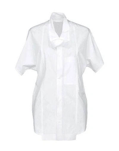 Shop Barbara Alan Solid Color Shirts & Blouses In White