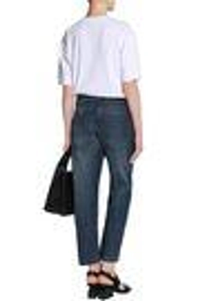 Shop Marni Woman Faded Boyfriend Jeans Dark Denim