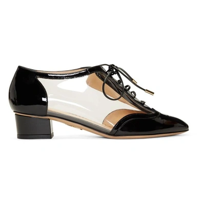 Shop Charlotte Olympia Black Patent Erroll Brogue Heels In 001 Black