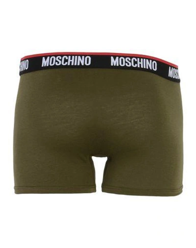 Shop Moschino Boxer In Military Green
