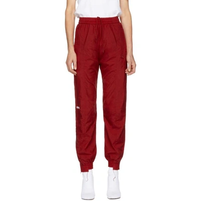 Shop Vetements Red Reebok Edition Reworked Biker Track Pants