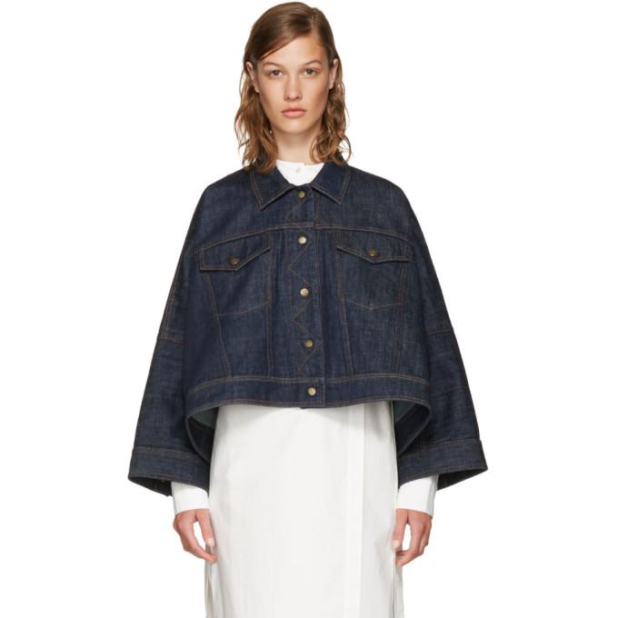 denim cape jacket