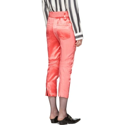 Shop Haider Ackermann Pink Patchwork Lounge Pants