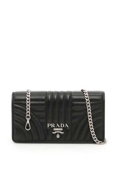 Shop Prada Diagramme Mini Bag In Neronero