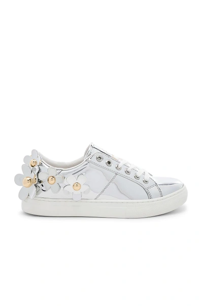 Shop Marc Jacobs Daisy Sneaker In Silver