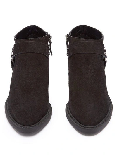 Nicholas Kirkwood Black leather Suzi Studded Ankle Boots Size 39 Nicholas  Kirkwood