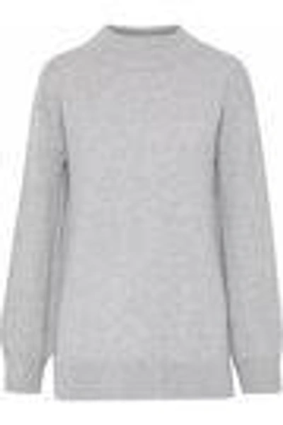 Shop Rag & Bone Woman Ace Cashmere Turtleneck Sweater Light Gray