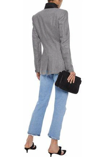 Shop Rag & Bone Duke Wool-blend Felt Blazer In Gray