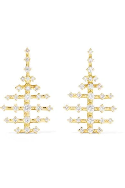 Shop Fernando Jorge Mini Disco 18-karat Gold Diamond Earrings