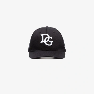 Shop Dolce & Gabbana Baseballkappe Mit Logo In Black