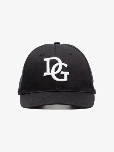 Shop Dolce & Gabbana Baseballkappe Mit Logo In Black