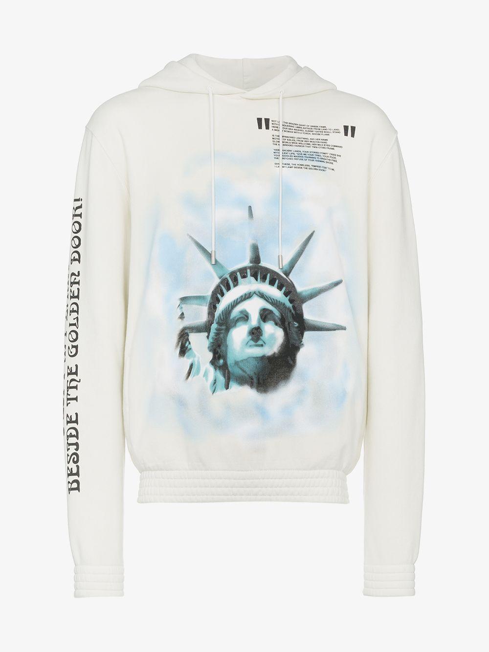 off white statue of liberty hoodie