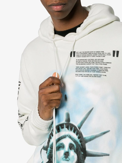 Shop Off-white Liberty-print Cotton Hoodie