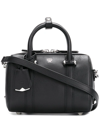 Shop Mcm Essential Boston Tote - Black