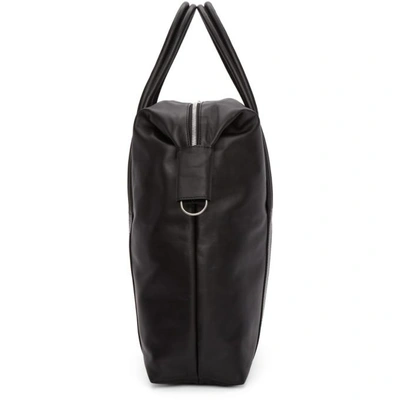 Shop Maison Margiela Black Leather Shopper Tote In 900 Black