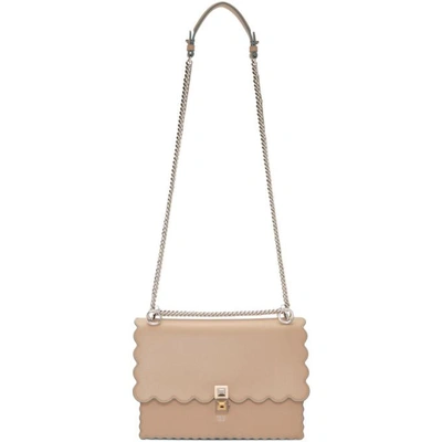 Shop Fendi Pink Scalloped Kan I Bag In F07mj Soap