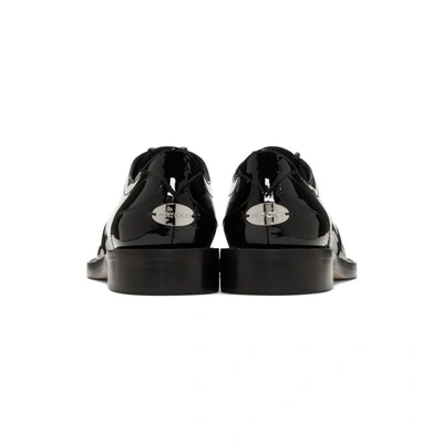 Shop Jimmy Choo Black Patent Reeve Flat Oxfords