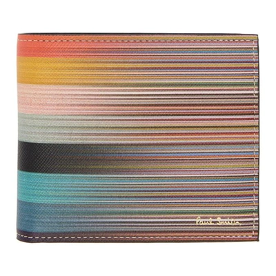 Shop Paul Smith Multicolor Stripe Bifold Wallet In 96 Multi