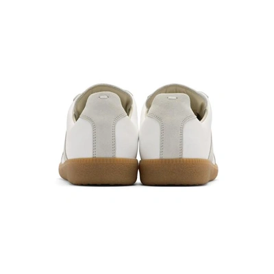 Shop Maison Margiela White Replica Sneakers In 101 Offwht