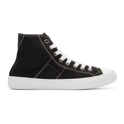 Shop Maison Margiela Black Stereotype High-top Sneakers