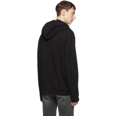 Shop Maison Margiela Black 5-zip Hoodie In 900 Black