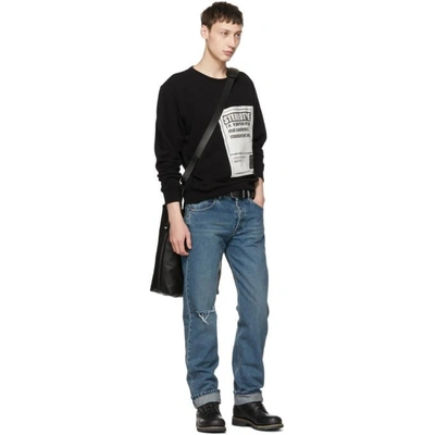 Shop Maison Margiela Black Stereotype Sweatshirt In 900 Black
