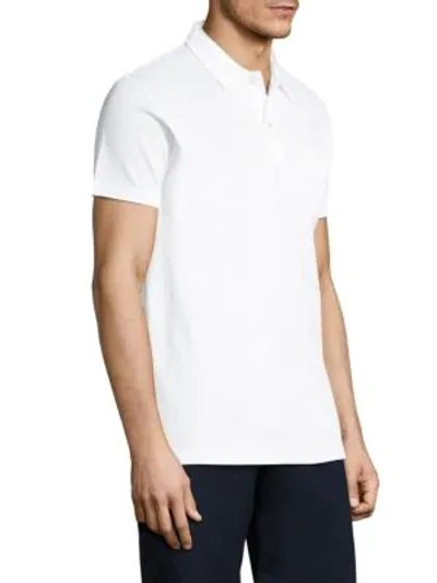 Shop Sunspel Textured Cotton Polo In Light Grey
