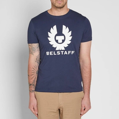 Shop Belstaff Cranstone Logo Tee In Blue