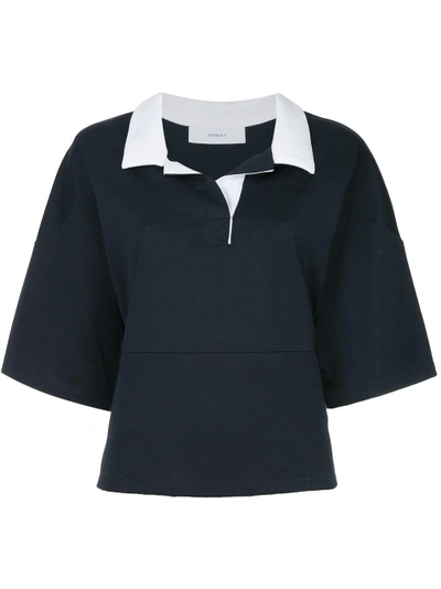 Shop Astraet Contrast-collar Blouse