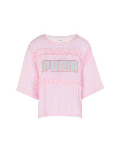 Shop Puma X Sophia Webster T-shirts In Pink