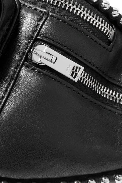 Shop Alexander Wang Attica Studded Leather Belt Bag In Black