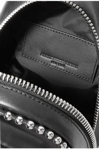 Shop Alexander Wang Attica Studded Leather Shoulder Bag In Black