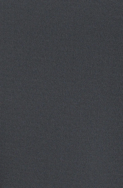 Shop Eileen Fisher Ruffled Sleeve Silk Top In Graphite