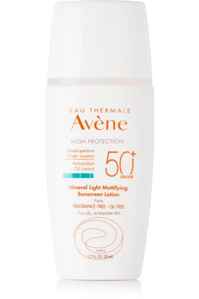 Shop Avene Spf50 Mineral Light Mattifying Sunscreen Lotion, 50ml - Colorless