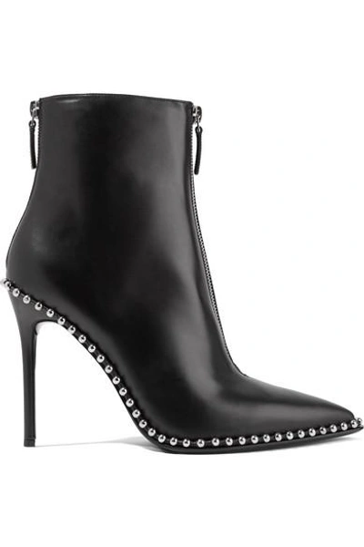 Shop Alexander Wang Eri Studded Leather Ankle Boots