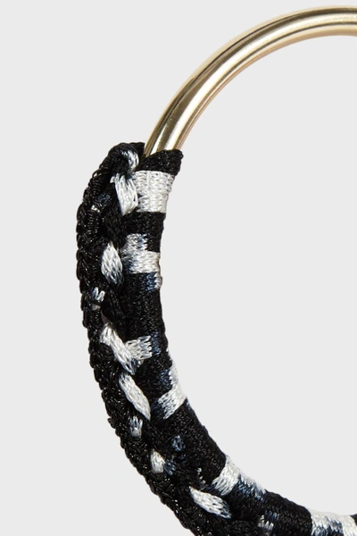 Shop Missoni Woven Large Hoops In Black