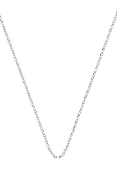 Monica Vinader 32 Inch Adjustable Rolo Chain In Metallic