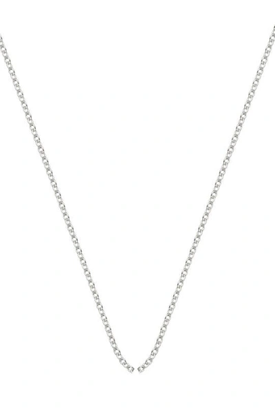 Monica Vinader 32 Inch Adjustable Rolo Chain In Metallic