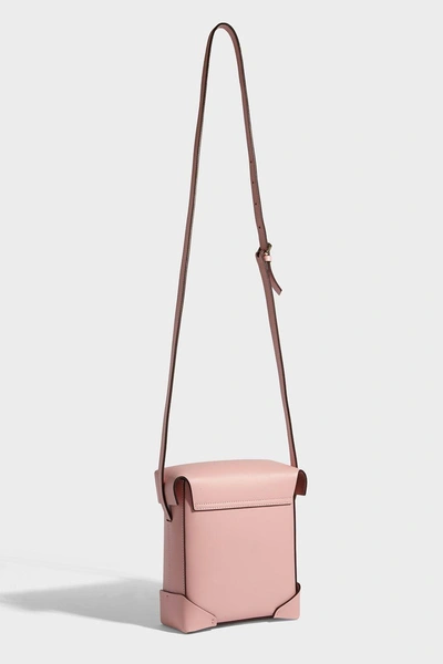 Shop Manu Atelier Pristine Mini Leather Shoulder Bag In Pink