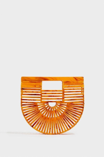 Shop Cult Gaia Ark Mini Acrylic Clutch In Orange