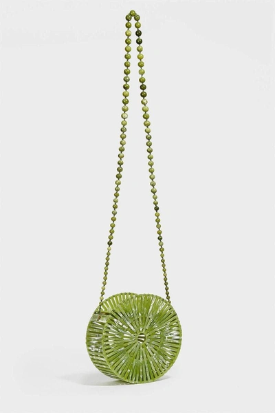 Shop Cult Gaia Luna Acrylic Shoulder Bag In Green
