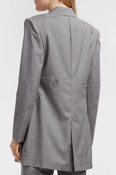 Shop Alyx Embellished Wool Blazer In Grey