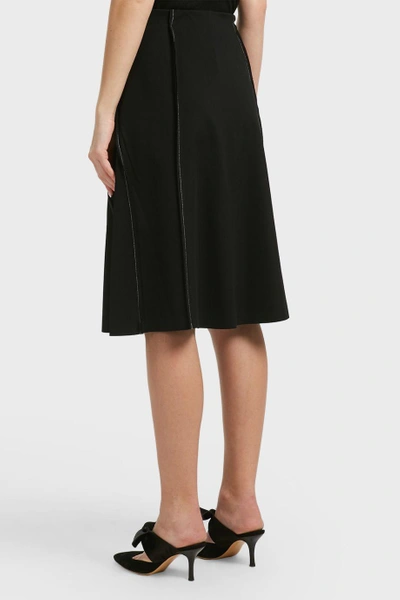 Shop The Row Pleated Skirt In Black
