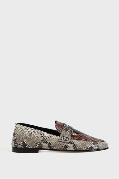 Shop Isabel Marant Fezzy Leather Flat Shoes In Multicoloured