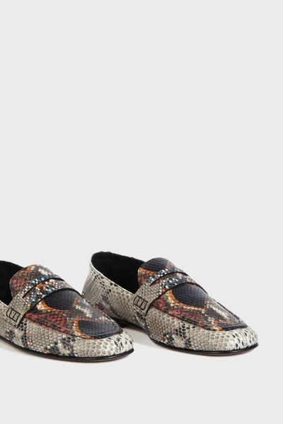 Shop Isabel Marant Fezzy Leather Flat Shoes In Multicoloured