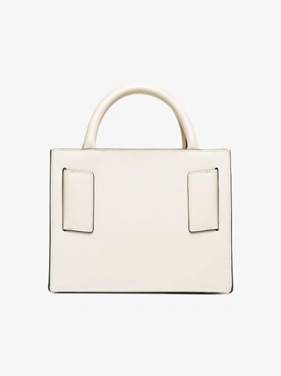 Shop Boyy Off White Bobby 23 Leather Buckle Bag In Nude/neutrals