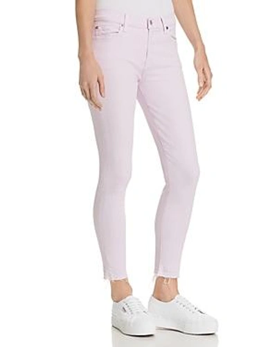 Shop 7 For All Mankind The Ankle Skinny Jeans In Pale Lavender